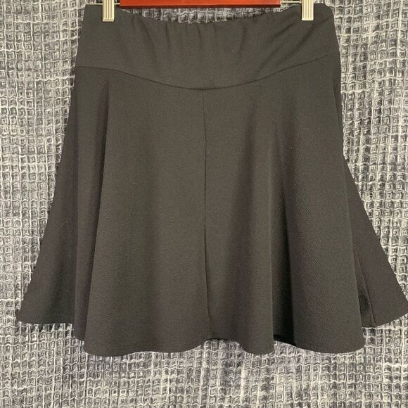 HOT TOPIC Midnight Hour Multi Lace-up Black Yoke Skirt Side Pockets Medium #768 - Picture 2 of 6